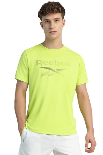 Reebok Store Reebok Men's Regular Fit T-Shirt Lime Punch - Image 2