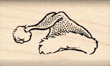 Stamps by Impression Santa Hat Rubber Stamp