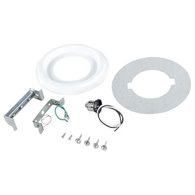 Aspen Creative 21067-11, Recessed Lighting Converter Kit, 8" Diameter, White Plastic Medallion