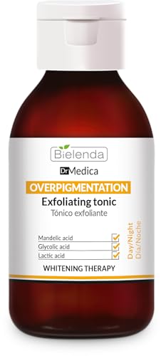 Bielenda Dr Medica Overpigmentation Peeling Tonic, ayuda a reducir la decoloración y las manchas de la piel, 250 ml