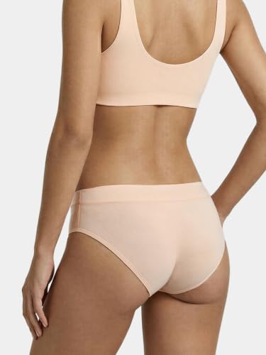 Image of Enamor Bamboo Cotton IP01, Mid Waist Women's Hipster Panty - 3X Softer, 4X More Absorbent, Antimicrobial, No-Pinch Waist, All-Day Comfort