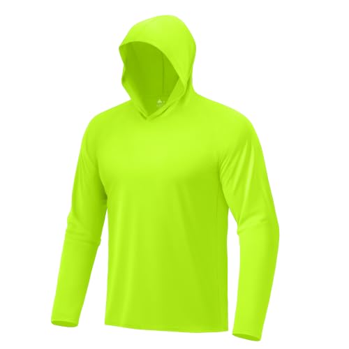 Image of Hoodies for Men UPF 50+ Sun Protection Fishing Shirts Long Sleeve Lightweight Rash Guard Shirt UV SPF Sweatshirt