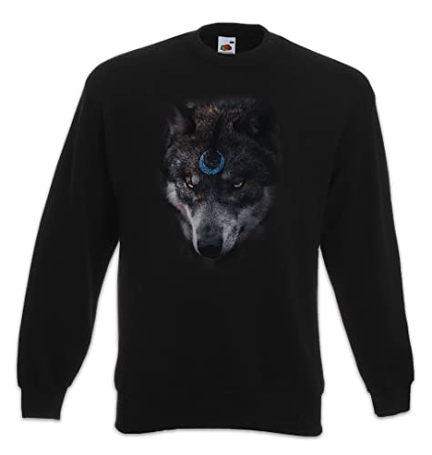 Sweat-shirt loup et lune Urban Backwoods pour homme et femme