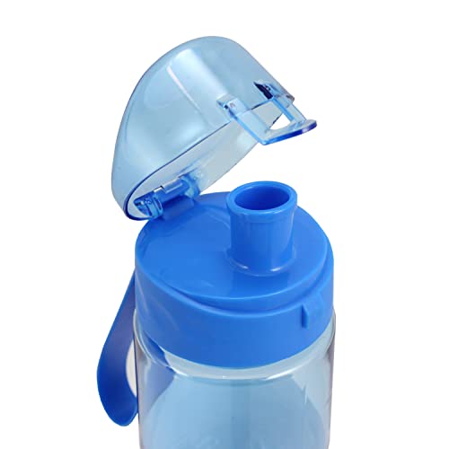 Garrafa de Água 1200ml Squeeze Academia Caminhada Com Alça Cor:Azul
