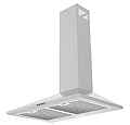 TYEMUI Wall Mount Range Hood 30 Inch, Stainless Steel Kitchen Vent Hood 450 CFM, Ducted/Ductless Convertible, 3-Speed Exhaust Fan,LED Light (JX-D0630)