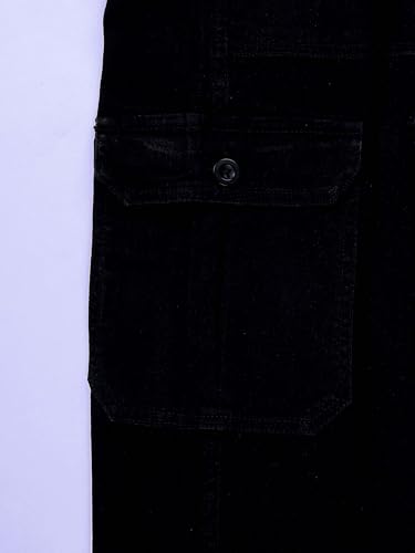 Image of KiddoPanti Unisex Denim Dungaree Pant With Cargo Pockets