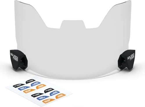 Clear Football Visor for Helmet with Anti-Fog Shield, Scratch-Res...