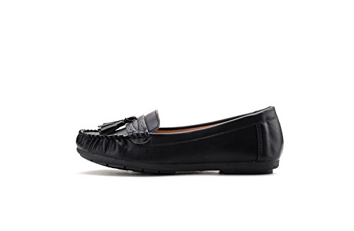 Mlia Lady Womens Casual Slip On Loafer Moccasins Flats Driving & Walking Shoes Yvonne01 Silver 7.5
