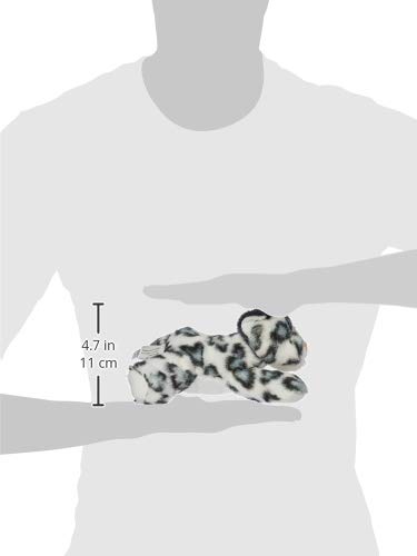 Aurora Bundle of 3 Stuffed Beanbag Animals:Snow Leopard, Streak Cheetah and Onyx Black Panther 8" Mini Flopsie Plush Beanbag - Image 2