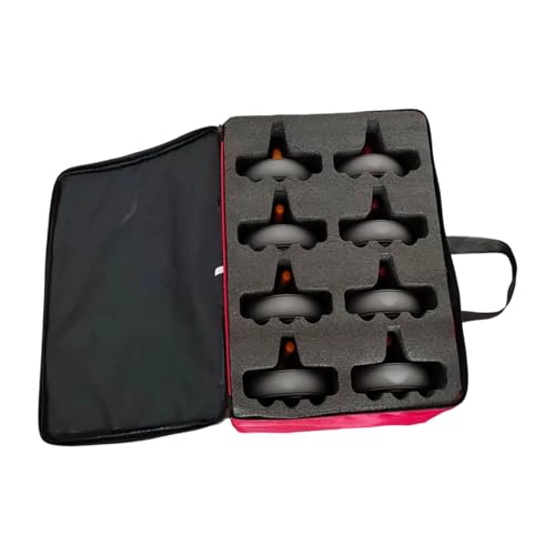 Aymzbd 8X Kids Curling Ball Winter Sports Equipment Indoor Sports Toy with Storage Bag 17cm for Shopping Malls Team Building Party