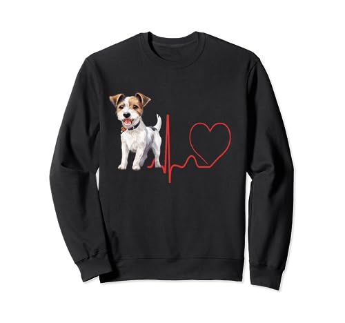 Electrocardiograma del corazón del perro Parson Russell Terrier My Dogs My Cardio Sudadera