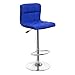 Totò Piccinni Sgabello Bar con schienale COLORADO girevole 360° regolabile in altezza (Blu, 1 Pz)