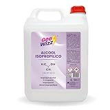 Gee-Wizz Isopropanolo Alcol, Alcool Isopropilico Puro 5 L | Detergente Multiuso per Pulizia Elettronica, Casa e Ufficio, Stampa 3D | Prodotto Puro | Evaporazione Rapida