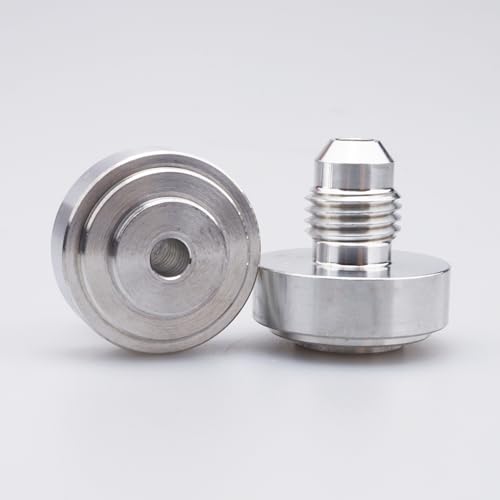 Tapón de aluminio AN4 soldable y resistente para tanques de combustible, rosca macho 3