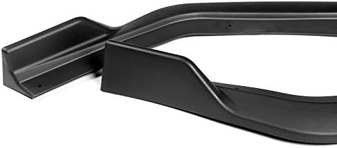 HYPERSPEED Front Bumper Spoiler Lip + Side Skirt Extension Rocker Panel Splitter Diffuser ABS GT-Style Fit for 2018 2019 2020 2021 2022 2023 Ford Mustang 2-DR (Matte Black, 86" x 4", 9PCS)