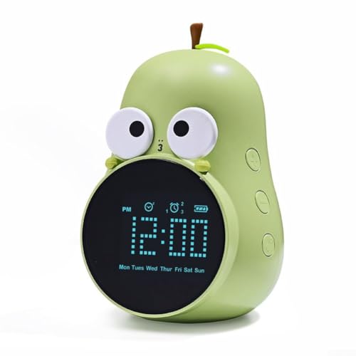 Digital Pear-Shaped Alarm Clock For Children Snooze And