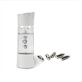 Soda25 炭酸水メーカー ウォーターボトル型 ソーダ ソーダメーカー 炭酸ガスカートリッジ 持ち運び (プラスチック, ホワイト)