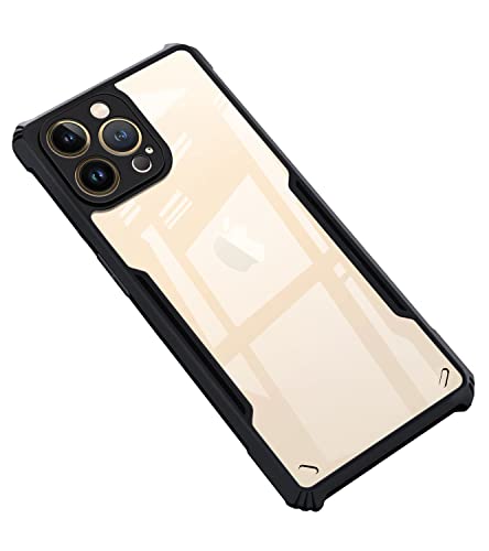 Image of Amazon Brand - Solimo Mobile Cover for Apple iPhone 13 Pro (Polycarbonate Matte Black)