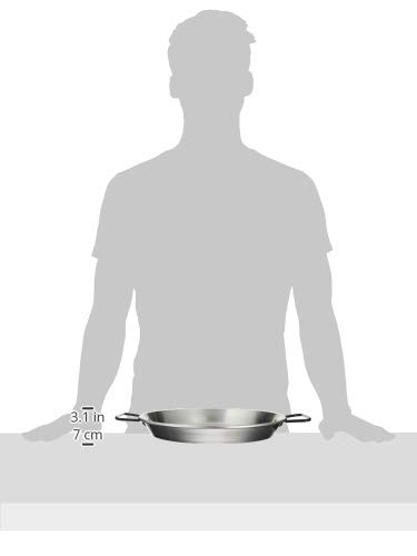 Garcima 13 1/2-inch Pata Negra Restaurant Grade Paella Pan, 34cm