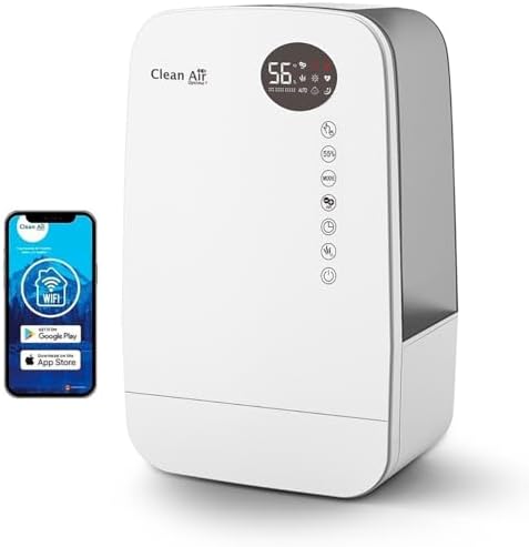 Clean Air Optima CA-607W Smart Humidifier with Ioniser and Aromat...
