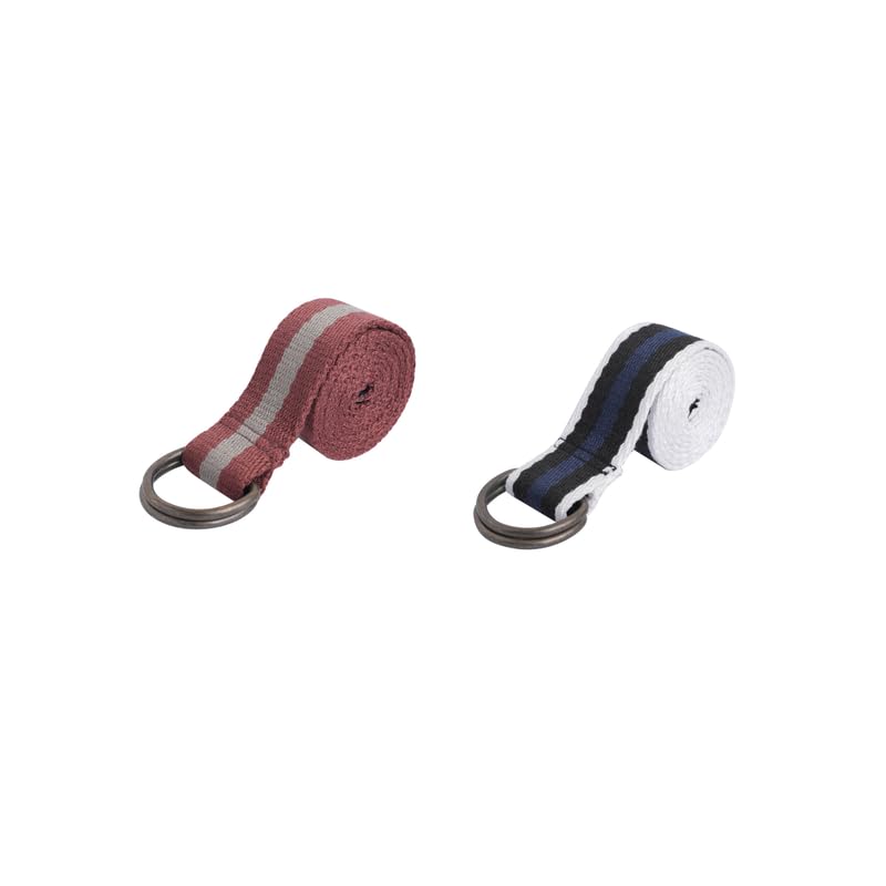 Solid Reversible Belt in (Blue and Peach) & (White and Grey)-image-20
