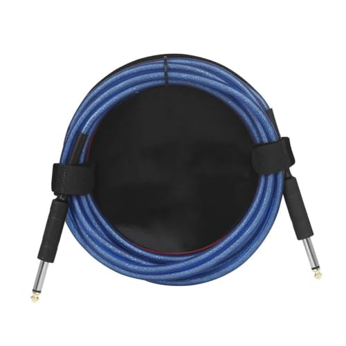Cable de guitarra 10m azul sin ruido salida de 6.5mm linea de reduccion de audio
