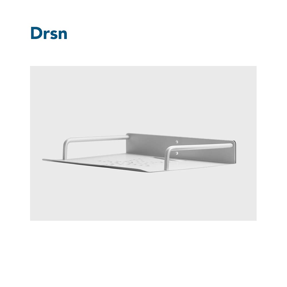Drsn Support de Plafond pour Projecteur/Caméra, Universel avec Plateau 2420cm, Jusqu'à 2Kg - Hauteur Réglable de 34 à 56cm - Alliage d'aluminium + Acier Inoxydable