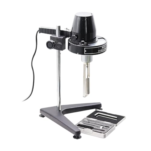 Digital Rotary Viscometer, Rotary Viscometer Viscosimeter Viscosity Meter Fluidimer with 1-4# Rotator Portable Viscosity Meter Tester,Lab Meter