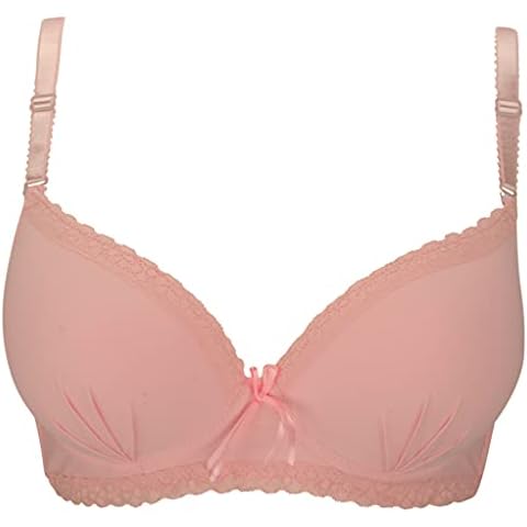 Zest Baby Pink Lace Trimmed Bra 38B Cover