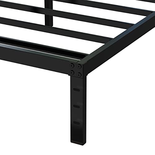 Maenizi King Size Bed Frame No Box Spring Needed, 12 Inch Heavy Duty King Platform Bed Frame Support Up To 3000 Lbs, Easy Assembly, Noise Free, Black #TOP6