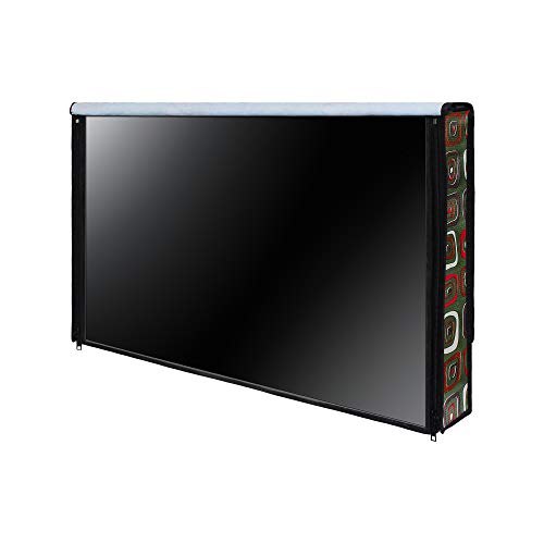 Image of DREAM CARE Double Use - Transparent & Printed Flap - 24 Inches LED TV Cover, Waterproof LED TV Cover for (LG, Samsung, Vu, Mi, Realme, TCL, Croma), SA63
