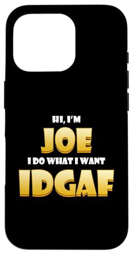 Joe Costume IDGAF Meme Personalized First Name Joseph �X�}�z�P�[�X iPhone 16 Pro �p