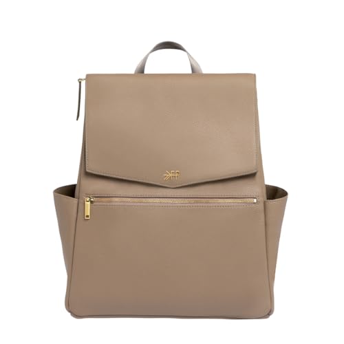 Leather Diaper Bag Backpack, Large Capacity with Insulated Pockets | Freshly Picked