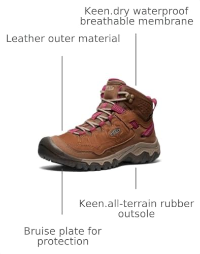 Image of KEEN Women's Targhee 4 Mid Height Durable Comfortable Waterproof Hiking Boots