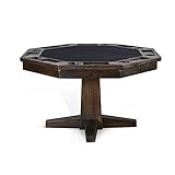 Sunny Designs Homestead Transitional Wood Game & Dining Table in Tobacco Leaf