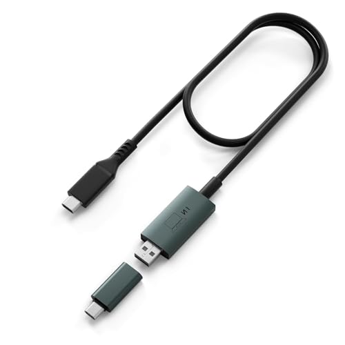 Image of Leudaich 2-in-1 USB-A /C Video Transmission Cable Suitable for 15.6'' Triple Monitor, Design for without Full-Featured Type-C Ports laptop connect tri-screen, Especially for Macbooks with M1 /M2 /M3 chip