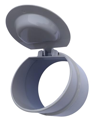 Image of ESEKSAFAR PVC Drain Backflow Valve, Anti Rats Cockroaches, Snakes Backflow Strainer [Drain Cap /Drain Cover /Hose Non Return Water Valve for PVC pipe (160mm (6 inch))
