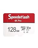 128GB Micro SDXC Memory Card, 4K Pro TF Card with Adapter, 160MB/s Read Speed, C10 U3 V30 A2, 4K UHD, for Smartphones, Nintendo-Switch, and Tablets