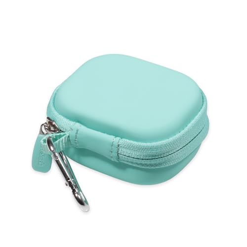 Image of Case for JLab Go Air Pop, Air Tones+ / Tones, JBuds Mini True Wireless Earbuds, Compact Organizer for the Charger case and Charger Cord (Mint)