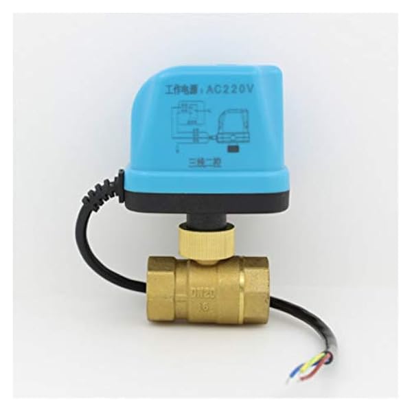 Säkerhetsventil AC220V DC12V AC24 DC24V Electric Kulventil Motoriserad Ball Valver kulventil med elektriskt manöverdon DN15 DN20 DN25 DN32 DN40 för hemreklam (Size : DN25, Color : AC24V)