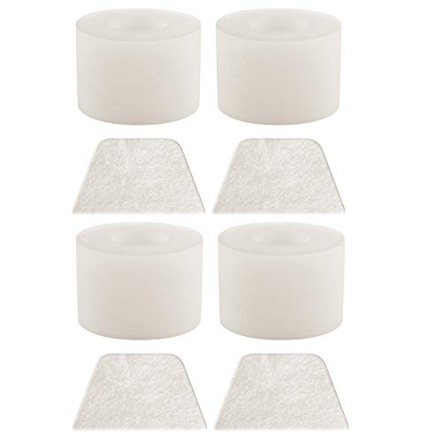ZLZH 4-Pack Vacuums Professional Filters for Shark IONFlex DuoClean IF100 IF150 IF160 IF170 IF180 IF251 IF200 IF201 IF202 IF205 Replacement Parts Foam & Felt Filter campare to# XPREMF100 & XPSTMF100