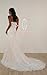 Tulle Mermaid Wedding Dresses for Bride Long Glitter Lace Appliques Strapless Bridal Gowns with Train Ivory