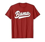 Bama Alabama White Script Design Southern T-Shirt