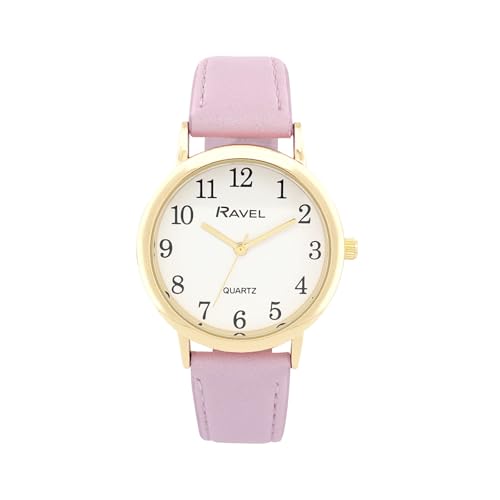 Ravel - Montre de Tous Les Jours aux Couleurs Pastel pour Femmes (boîtier 27 mm) - Quartz Analogique - R0137.27.2 - Violet/Couleur Or