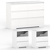 IBXFO 3Pcs Bedroom Furniture...
