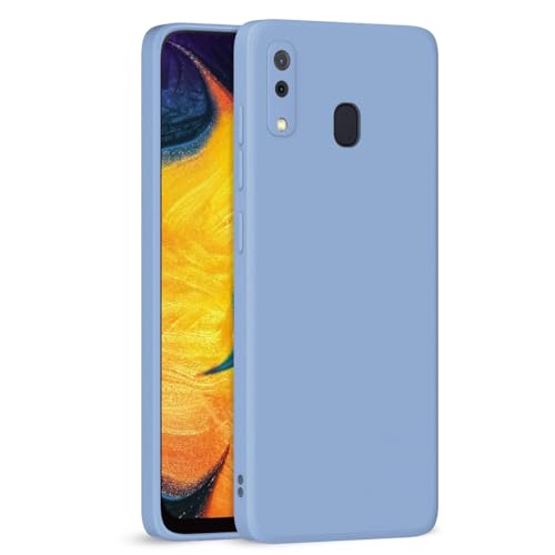 Image of Outlouders Back Cover for Samsung Galaxy A20 / A30 / M10s | Camera Protection | Durable Soft Matte Silicone Bumper Case (Aqua Blue)