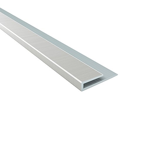 FASÄDE 47 in. Decorative Vinyl J Trim Brushed Nickel (5 Pack)
