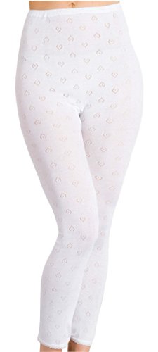 Image of Ladies Delux THERMAL LONG JANE john Underwear 10-12 Wht
