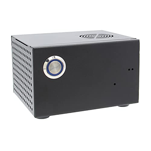 Geekworm Raspberry Pi 4 X825-C6(X825 V1.5) Metal Case+Power Switch+Cooling Fan Support X825 2.5 inch SATA SSD/HDD Shield & Raspberry Pi 4 Model B & X735 Only