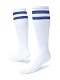 Red Lion Old School Knee-high Sock (White/Royal Blue - Large)